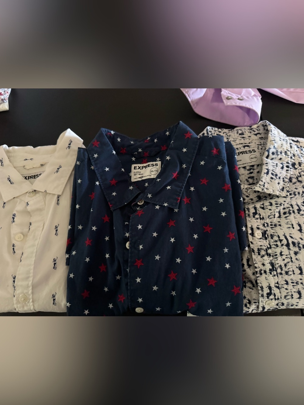 Set of 4 Express Men’s Button-Down Shirts